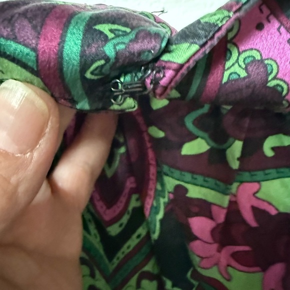 INC International Concepts Paisley Blouse - Purple and Green - Picture 5 of 5